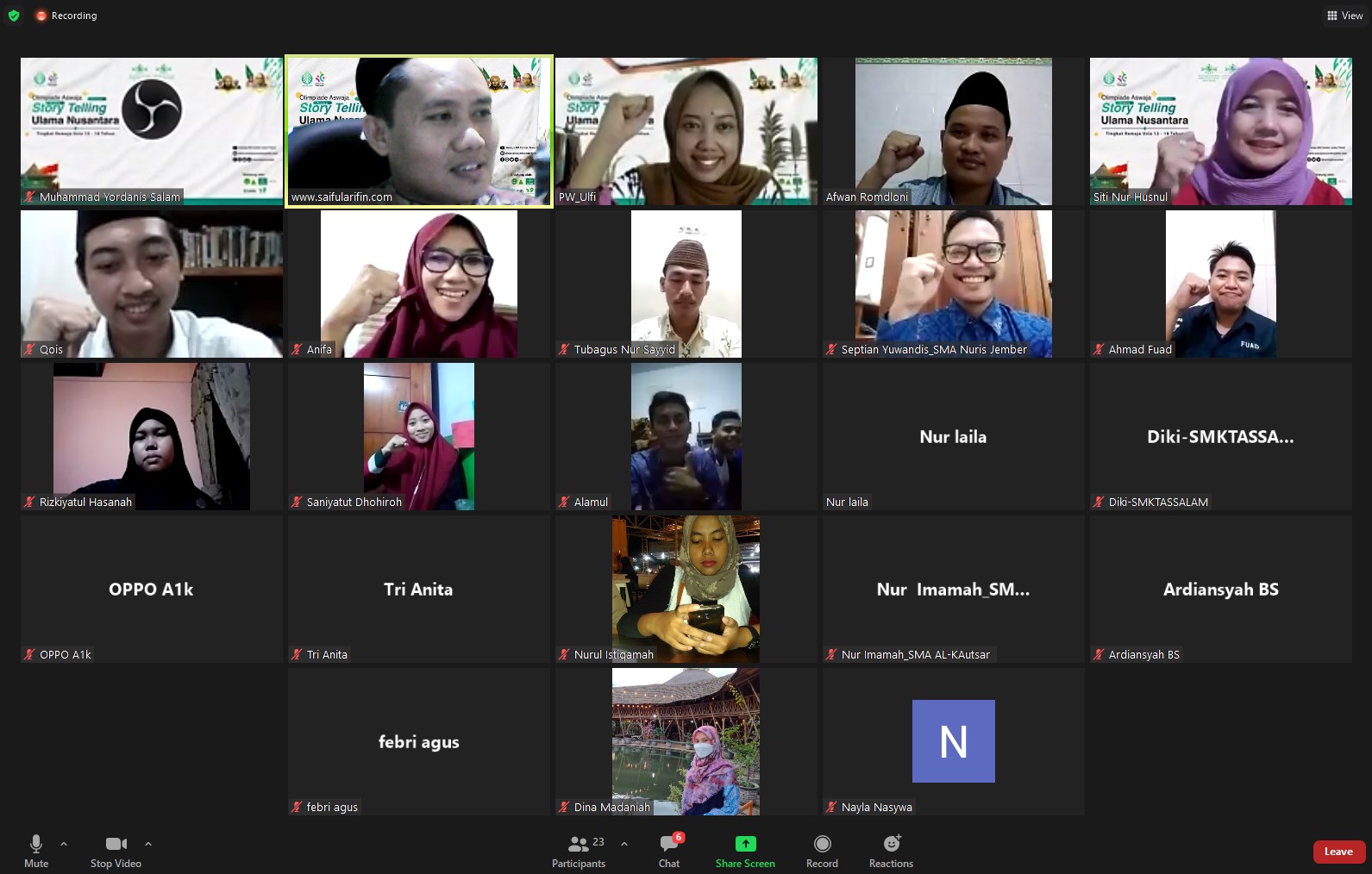 Pemenang Lomba Story Telling Ulama Nusantara Beserta Videonya Pemenang Lomba Story Telling Ulama Nusantara Beserta Videonya